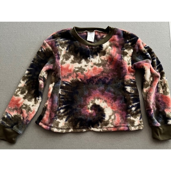 T&B Sleepwear Top and Joggers M (8/10) Girls Tie Dye Loungewear SOFT Cozy Warm - Picture 7 of 8